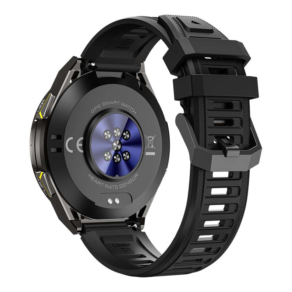 iSEN X2Pro Outdoor GPS Okosóra, Fekete, 1.43" AMOLED, Dual-Band L1+L5 GPS, Offline Térképek, Bluetooth Hívások, Offline Zene, Pulzus, 100+ Sportmód, 500mAh [6]