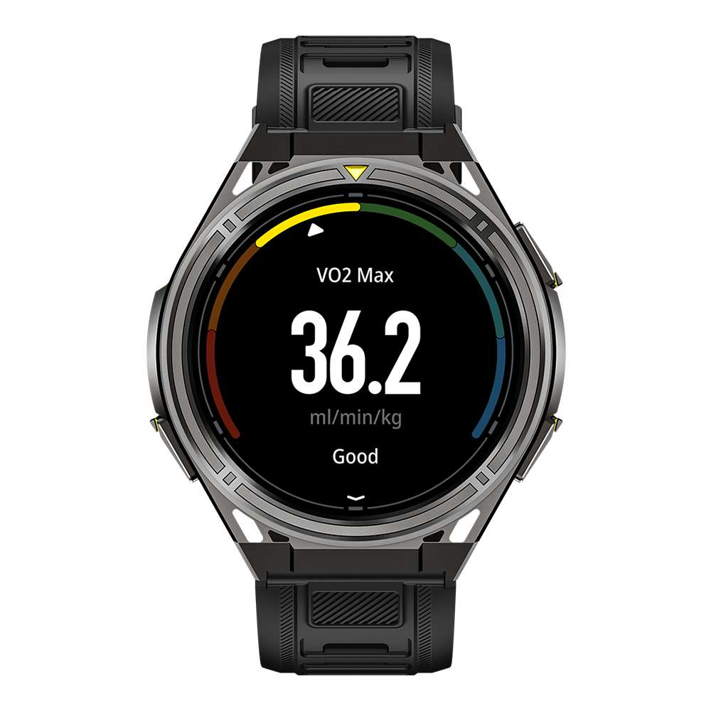 iSEN X2Pro Outdoor GPS Okosóra, Fekete, 1.43" AMOLED, Dual-Band L1+L5 GPS, Offline Térképek, Bluetooth Hívások, Offline Zene, Pulzus, 100+ Sportmód, 500mAh [2]