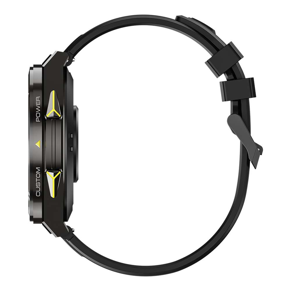 iSEN X2Pro Outdoor GPS Okosóra, Fekete, 1.43" AMOLED, Dual-Band L1+L5 GPS, Offline Térképek, Bluetooth Hívások, Offline Zene, Pulzus, 100+ Sportmód, 500mAh [5]