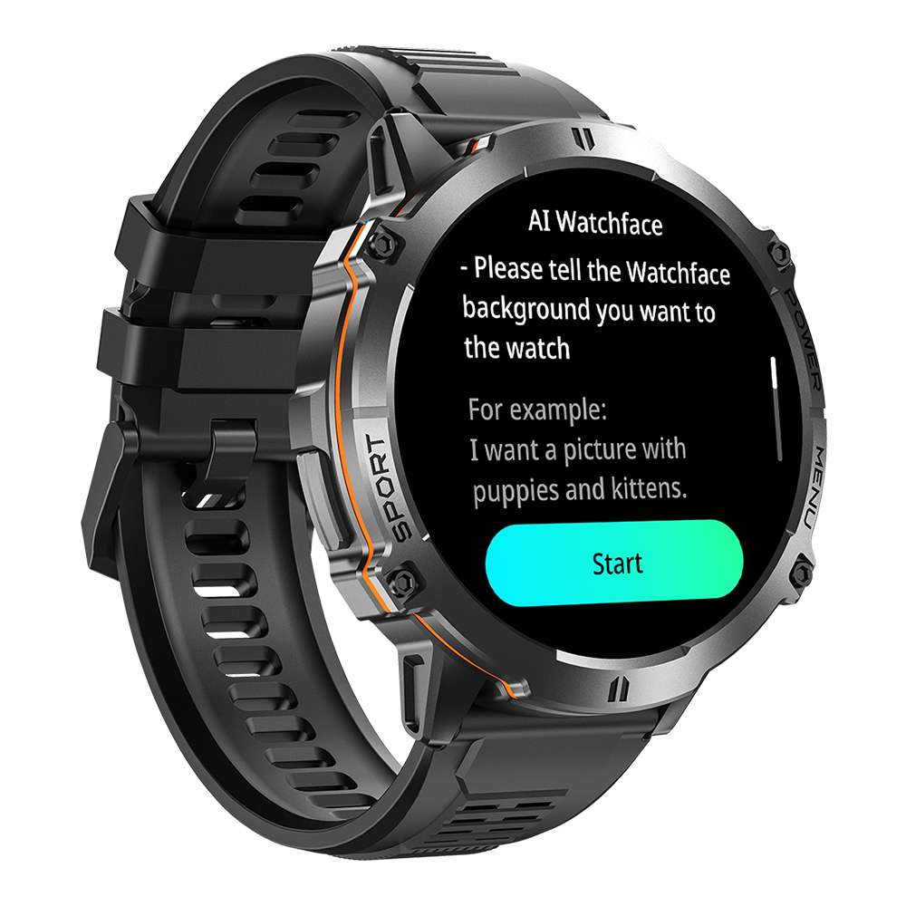 iSEN X3 Okosóra, Fekete, 1.73" AMOLED HD, Bluetooth Hívások, GPT, AI Számlap, Pulzus, 150+ Sportmód, GoMore, 1 ATM, 1000mAh Akkumulátor, 100 Napos Készenlét [4]