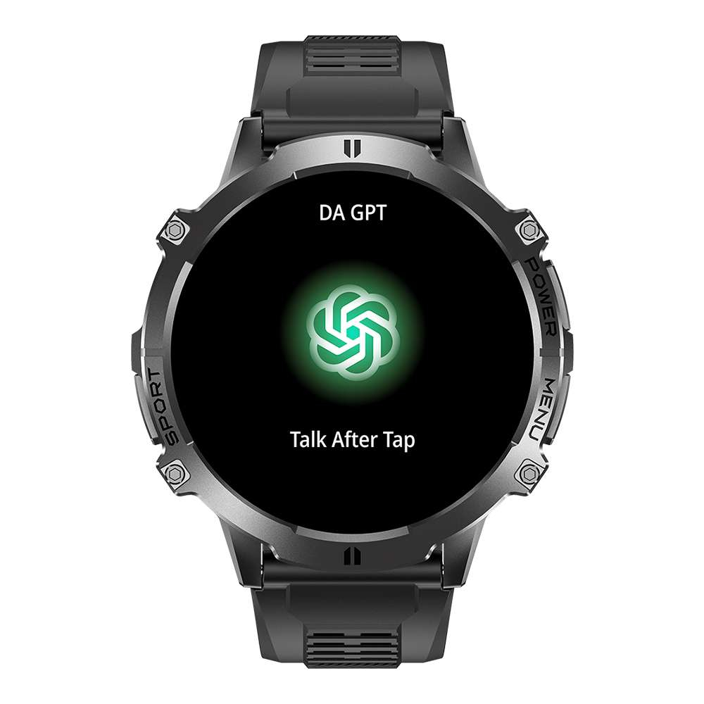 iSEN X3 Okosóra, Fekete, 1.73" AMOLED HD, Bluetooth Hívások, GPT, AI Számlap, Pulzus, 150+ Sportmód, GoMore, 1 ATM, 1000mAh Akkumulátor, 100 Napos Készenlét [2]