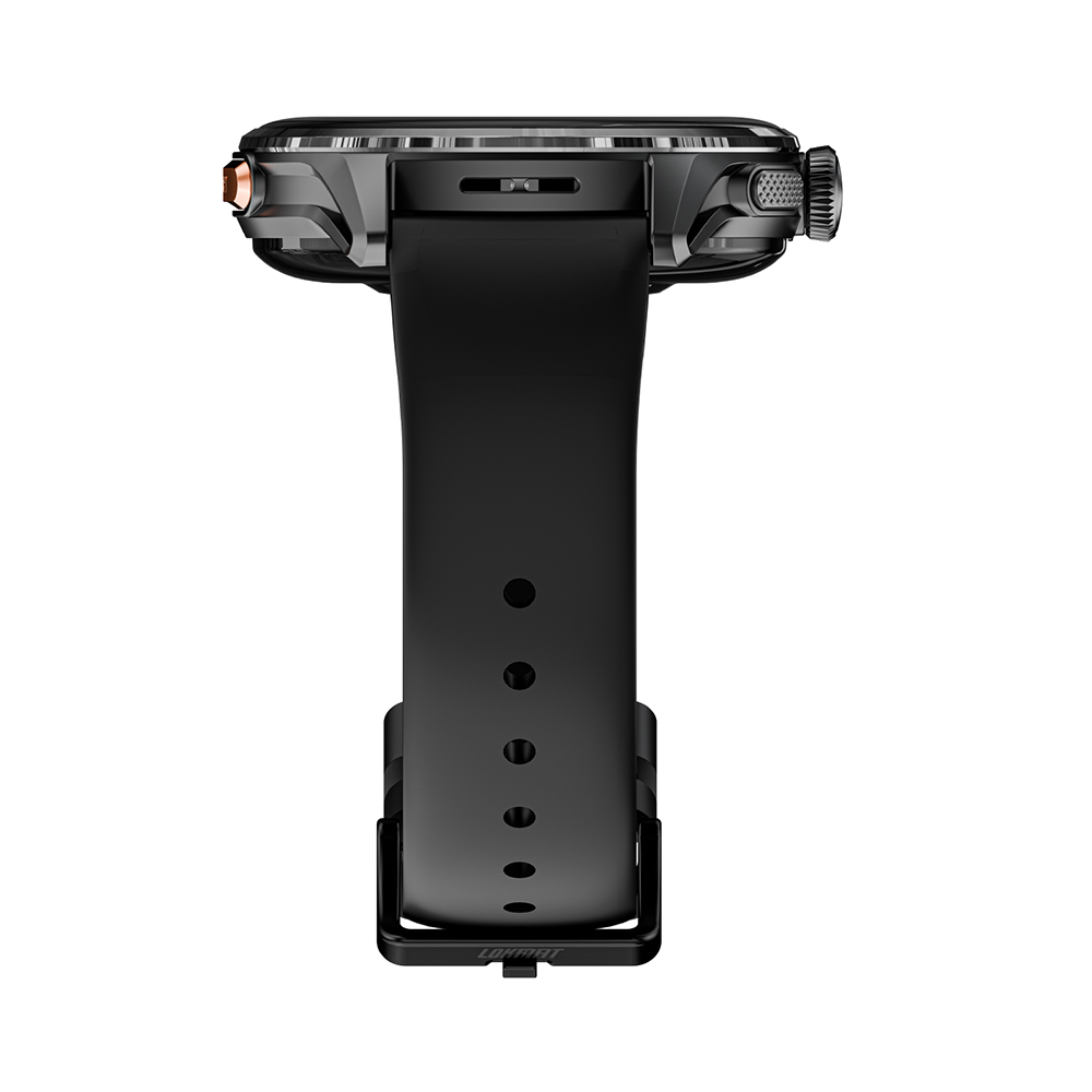 Lokmat Appllp 3 Okosóra, Fekete, 4G LTE, Hívás, Nano SIM, 1.6" AMOLED kijelző, 3GB RAM + 32GB, Forgatható 2MP kamera, GPS, NFC, Pulzusmérés [8]