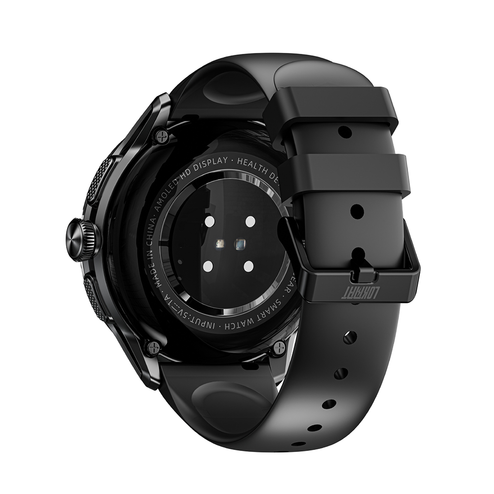 Lokmat Appllp 3 Okosóra, Fekete, 4G LTE, Hívás, Nano SIM, 1.6" AMOLED kijelző, 3GB RAM + 32GB, Forgatható 2MP kamera, GPS, NFC, Pulzusmérés [4]