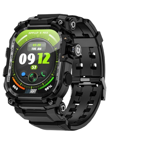 Lokmat Appllp 7 Max Okosóra, Fekete, 4G LTE, Hívás, Nano SIM, 2.06" AMOLED kijelző, 3GB RAM + 32GB, GPS, NFC, Pulzusmérés [1]