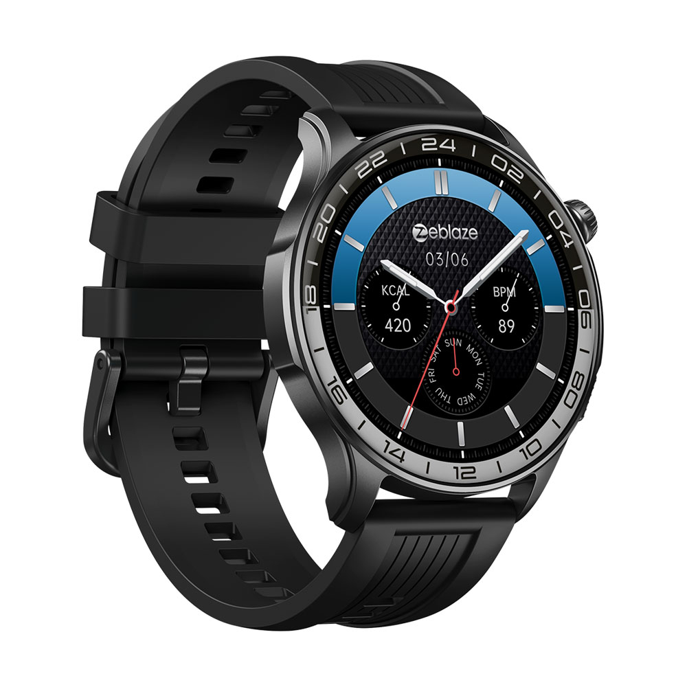 Zeblaze Btalk 4 Pro Okosóra, Fekete, 1.43" AMOLED 466×466, Bluetooth 5.3 Hívások, Pulzus, SpO2, Alvás, Sportmódok, Always-On Display, IP68, 260mAh Akkumulátor [2]