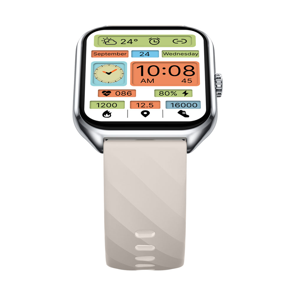 Zeblaze GTS 4 Ezüst okosóra, Szilikon, 1.94" HD AMOLED, Always-on, Pulzusmérő, SpO2, BT hívás, Hangasszisztens, 100+ Sport mód, IP68, 300mAh [3]