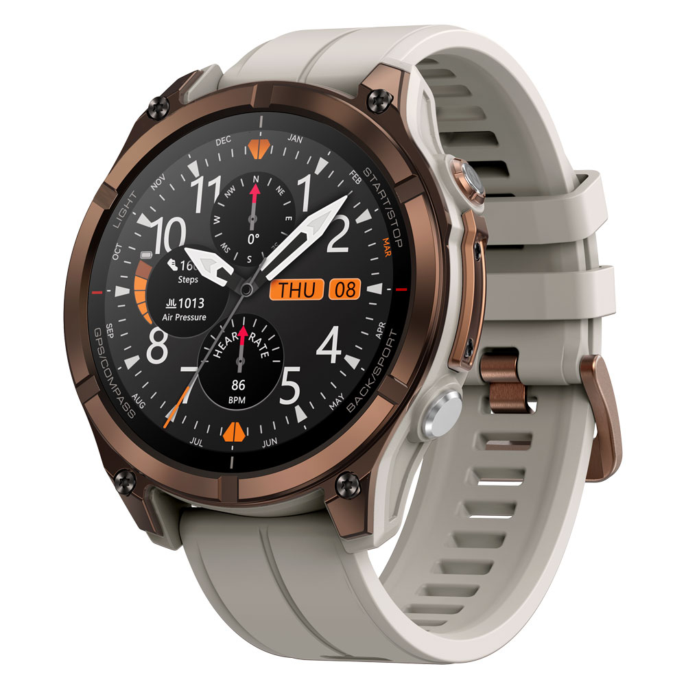 Zeblaze Stratos 4 Pro Okosóra, Bronz, 1.43" AMOLED, 6 Műholdas GPS, Bluetooth Hívás, ChatGPT AI, 170+ Sportmód, Akár 60 Napos Üzemidő, 5ATM & IP69K [1]