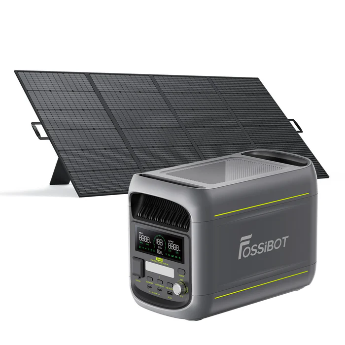 FOSSiBOT F1800 Hordozható Energiatároló, Zöld, LiFePO4, 1800W, <10ms UPS, 80% Gyors Töltés 45 perc alatt, Alkalmazás Vezérlés, 500W Napelemes Töltés [2]