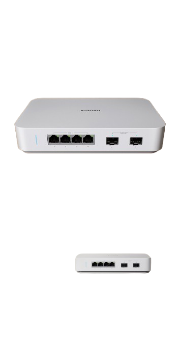 Xiaomi 10-Gigabit Switch, Fehér, 60Gbps, 4×2.5G + 2×10G SFP+, Plug & Play, Asztali/Fali [1]