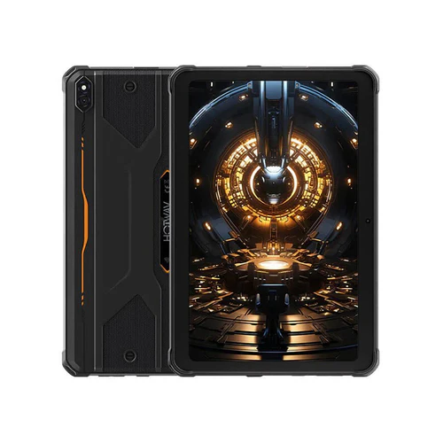 HOTWAV R8 Strapabíró Tablet, Narancssárga, 4G LTE, 10.1" HD+ Kijelző, 12GB RAM (4GB + 8GB bővíthető), 128GB, Android 14, 10800mAh, Dual SIM [1]