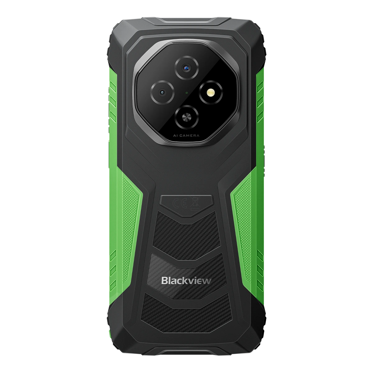 Mobiltelefon Blackview FORT 1, Zöld, 4G, 6.56″ HD+ IPS, 16GB RAM (4GB + 12GB Bovitett), 128GB ROM, 16 MP, Android 15, Tiger T615, NFC, 10000 mAh, 18 W, Dual SIM [2]