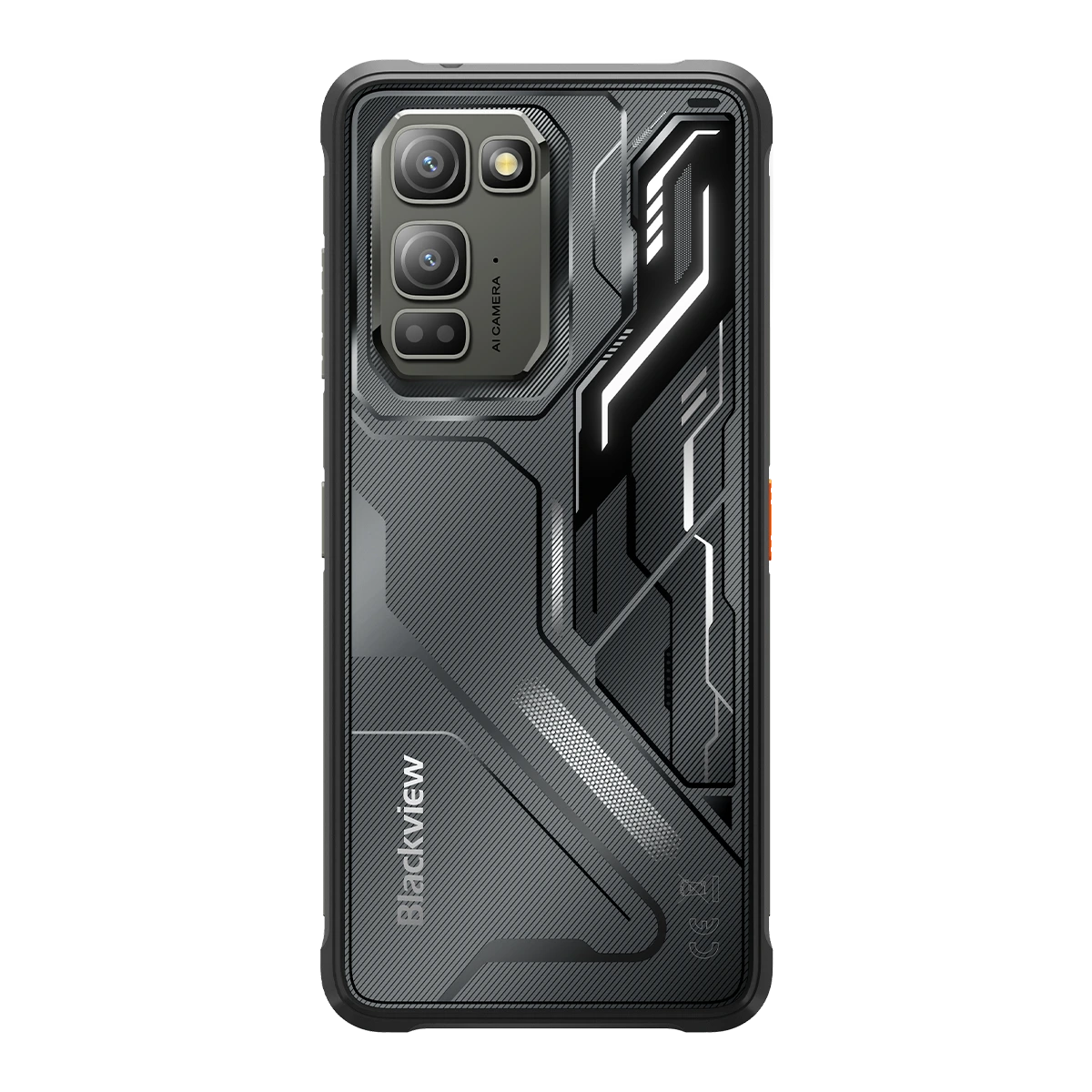 Blackview FORT 5 Mobiltelefon, Fekete, 4G LTE, 6.78" FHD+ 120Hz Kijelző, 36GB RAM (12GB + 24GB bővíthető), 256GB ROM, 108MP Kamera + Éjjellátó, Android 16, NFC, Dual SIM [1]