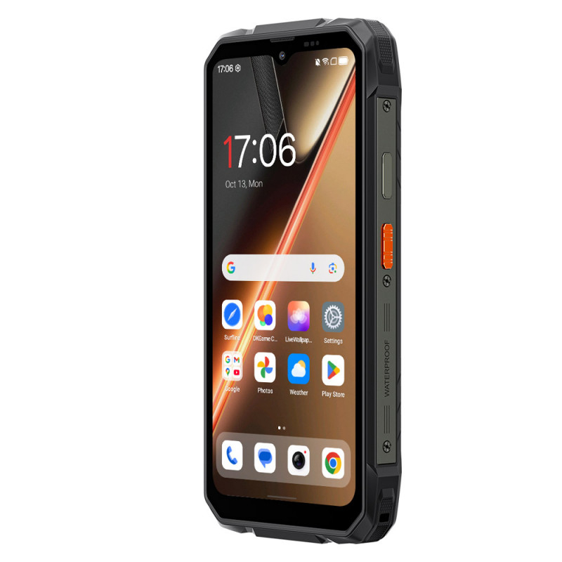 Blackview ROCK 1 Pro Mobiltelefon, Fekete, 4G LTE, Vonalkódolvasó, 6.56" HD+ 90Hz Kijelző, 32GB RAM (8GB + 24GB bővíthető), 256GB, 16MP + 20MP Night Vision Kamera, Android 16, NFC, Dual SIM [2]