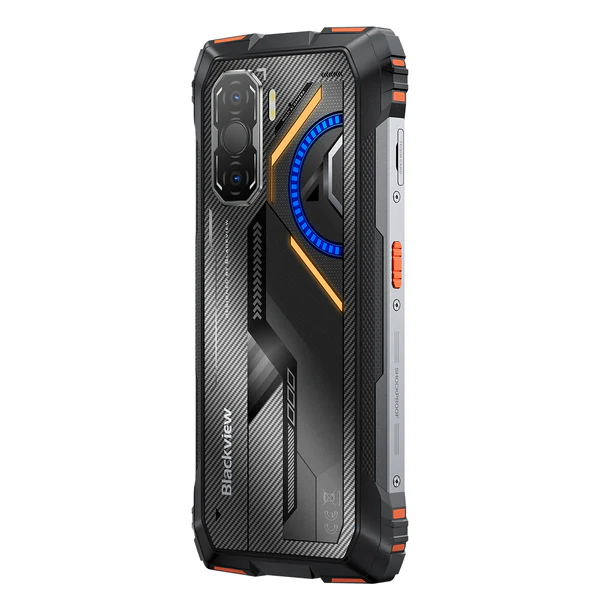 Blackview ROCK 3 Strapabíró Okostelefon, Narancssárga, 4G, Hőkamera, 6.78" FHD+ 120Hz Kijelző, 32GB RAM (8GB + 24GB bővíthető), 256GB, 108MP Kamera, 10000mAh Akkumulátor, Android 16, NFC, Dual SIM [5]