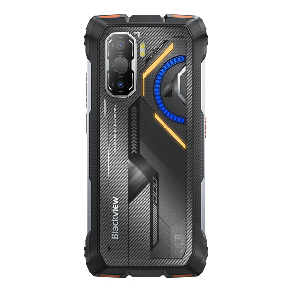 Blackview ROCK 3 Strapabíró Okostelefon, Narancssárga, 4G, Hőkamera, 6.78" FHD+ 120Hz Kijelző, 32GB RAM (8GB + 24GB bővíthető), 256GB, 108MP Kamera, 10000mAh Akkumulátor, Android 16, NFC, Dual SIM [4]