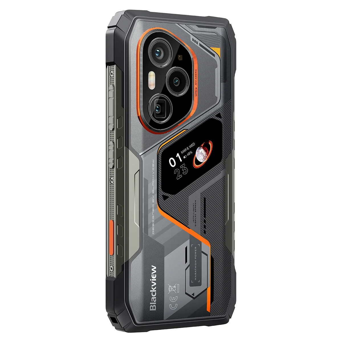 Blackview XPLORE 6 Mobiltelefon, Fekete, 5G, eSIM, NFC, 6.73" 3.2K AMOLED 120Hz, 72GB RAM (18GB + 54GB Bővített), 1TB, Dimensity 9400+, 12000mAh 120W, Telekonverter Objektívvel, Android 16 [7]