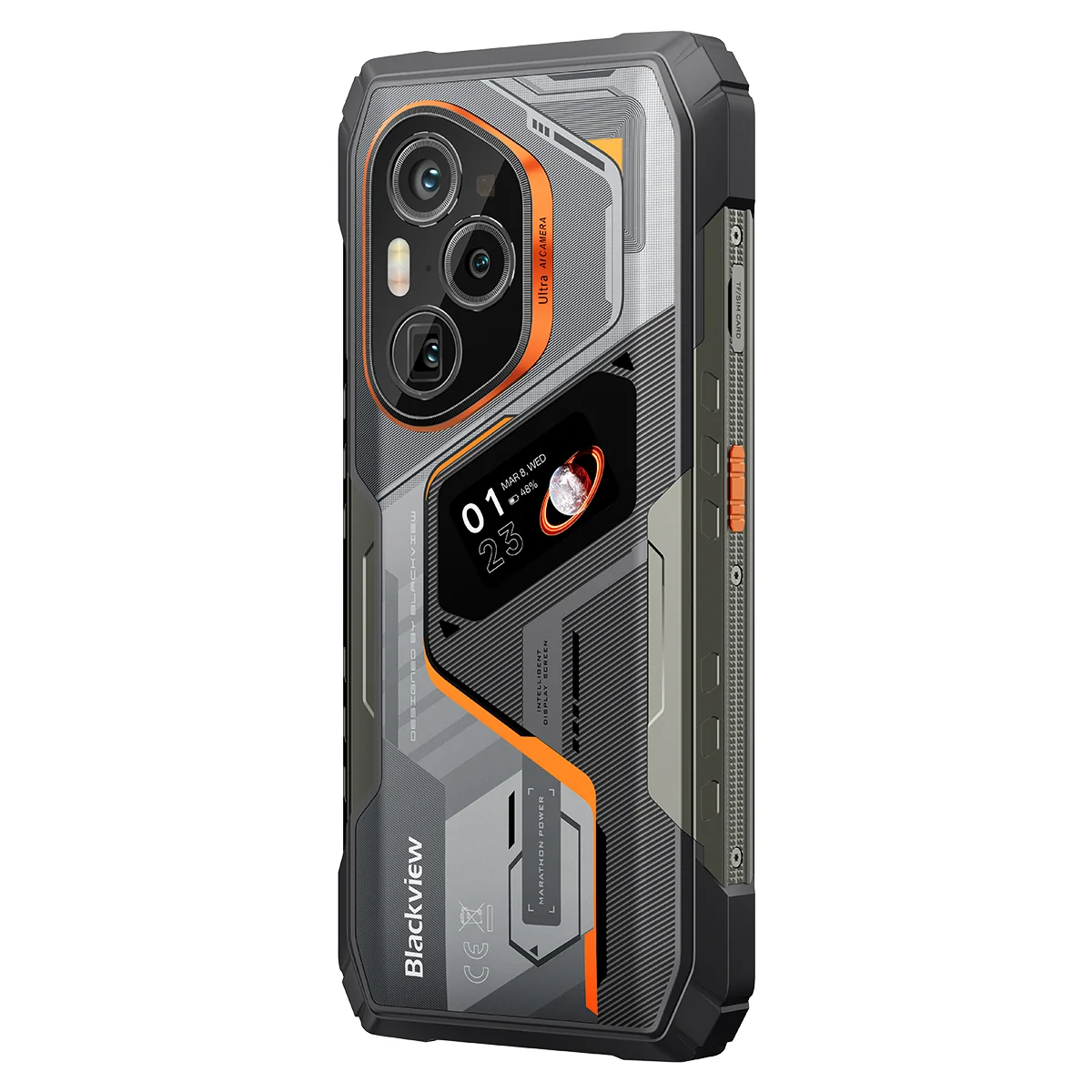 Blackview XPLORE 6 Mobiltelefon, Fekete, 5G, eSIM, NFC, 6.73" 3.2K AMOLED 120Hz, 72GB RAM (18GB + 54GB Bővített), 1TB, Dimensity 9400+, 12000mAh 120W, Telekonverter Objektívvel, Android 16 [6]