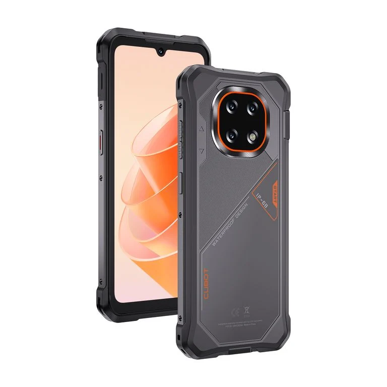 CUBOT KingKong ES5 Mobiltelefon,Narancssárga, 4G LTE, 6.88" HD+ 120Hz, 36GB RAM (12GB + 24GB bővíthető), 256GB, T620 Octa-Core, 64MP Kamera, Android 16, NFC, 7000mAh, Dual SIM [1]