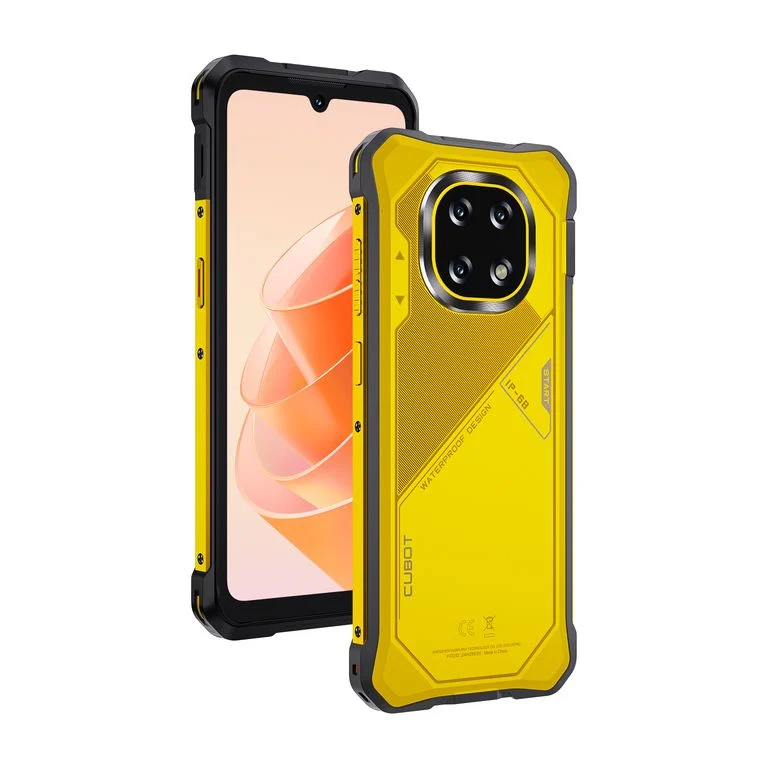 CUBOT KingKong ES5 Mobiltelefon, Sárga, 4G LTE, 6.88" HD+ 120Hz, 18GB RAM (6GB + 12GB bővíthető), 128GB, T620 Octa-Core, 64MP Kamera, Android 16, NFC, 7000mAh, Dual SIM [2]