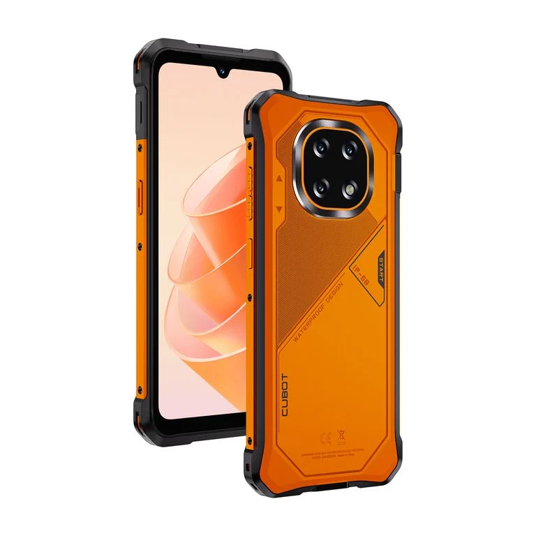 CUBOT KingKong ES5 Mobiltelefon, Narancssárga, 4G LTE, 6.88" HD+ 120Hz, 18GB RAM (6GB + 12GB bővíthető), 128GB, T620 Octa-Core, 64MP Kamera, Android 16, NFC, 7000mAh, Dual SIM [1]