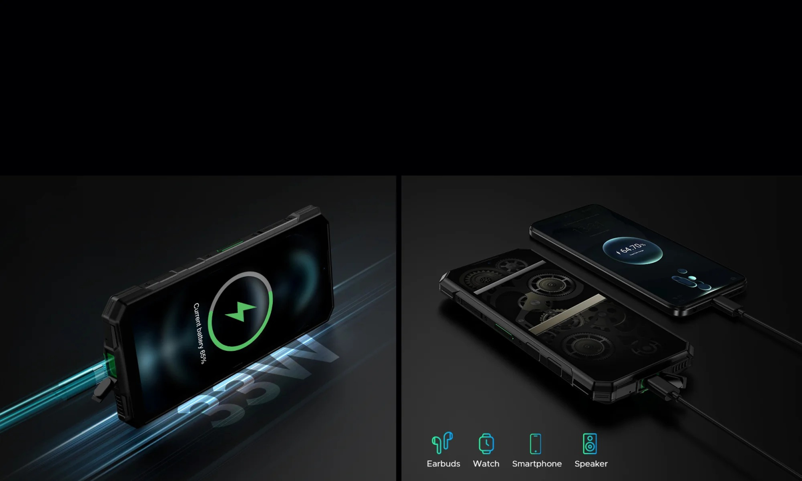 Mobiltelefon Doogee Fire 7 Pro, Szürke, 5G, Bluetooth walkie-talkie, 6.6" FHD+ IPS 90Hz, 32GB RAM (8GB+24GB bővíthető), 256GB ROM, Android 15, Dimensity 6300, 13000mAh, AI funkciók, Dual SIM [3]