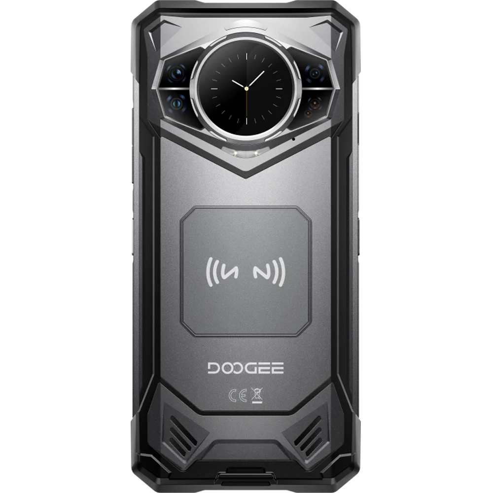 DOOGEE S200E Mobiltelefon, Szürke, 5G, 1.32" AMOLED Másodlagos Kijelző, 6.72" FHD+ 120Hz, 48GB RAM (8GB + 40GB bővíthető), 256GB ROM, 100MP + 20MP Night Vision, Android 16, 10100mAh, Dual SIM [4]