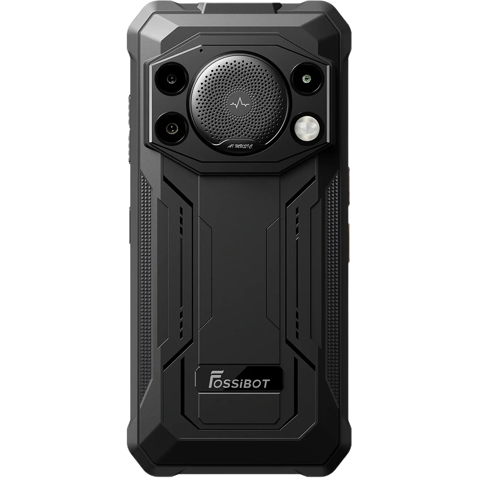 FOSSiBOT F110L 4G fekete okostelefon, 6,745" HD+ kijelző, 12GB RAM (8GB + 4GB bővíthető), 128GB ROM, Unisoc Tiger T615, 50MP + 8MP kamera, 10000mAh akkumulátor, 128dB hangszóró, 120LM zseblámpa, [5]