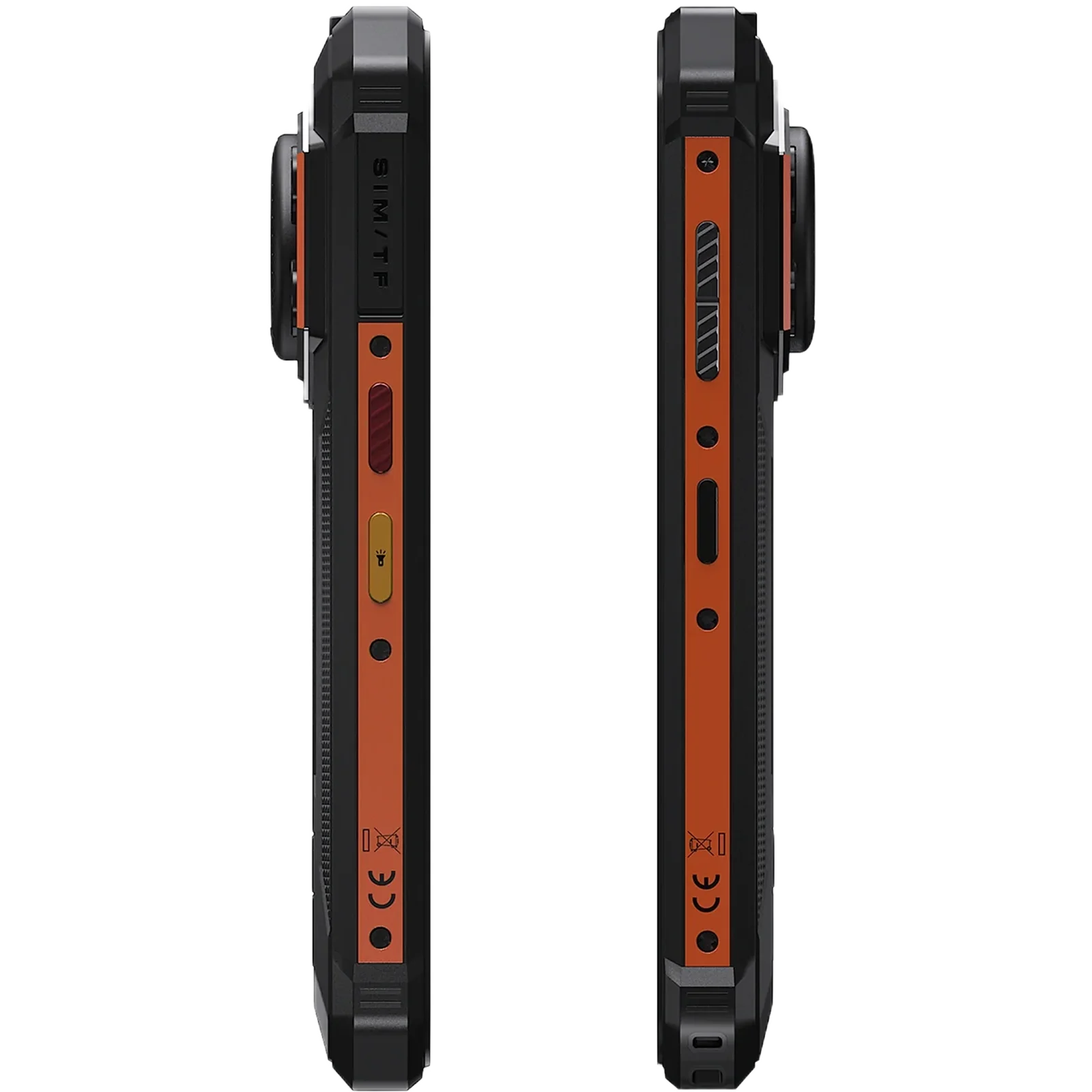 FOSSiBOT F110L 4G fekete okostelefon, Orange, 6,745" HD+ kijelző, 12GB RAM (8GB + 4GB bővíthető), 128GB ROM, Unisoc Tiger T615, 50MP + 8MP kamera, 10000mAh akkumulátor, 128dB hangszóró, 120LM zseblám [5]