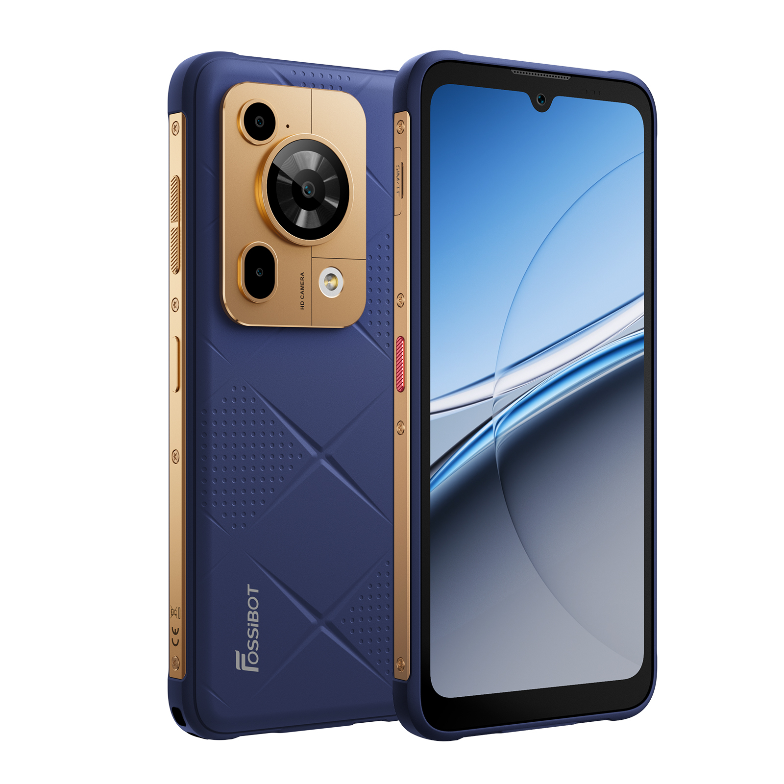 FOSSiBOT F112 Pro 5G mobiltelefon, Kék, 6.88" HD+ IPS, 24GB RAM(8GB+16GB bővíthető), 256GB ROM, Android 14, Visszatöltés, 50MP+16MP, 18W, Dual SIM hibrid [2]