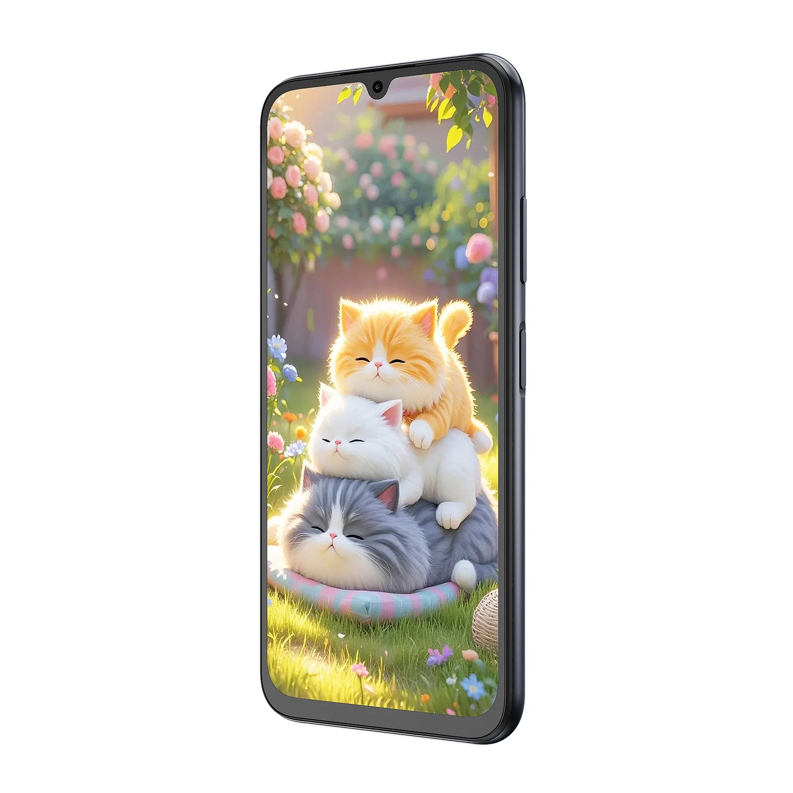 FOSSiBOT S7 Mobiltelefon, Fekete, 4G LTE, NFC, 6.9" HD+ 120Hz, 1.85" Hátsó Kijelző, 32GB RAM (8GB + 24GB Bővített), 256GB ROM, Unisoc T615, 5000mAh 10W, Android 16, Dual SIM [2]