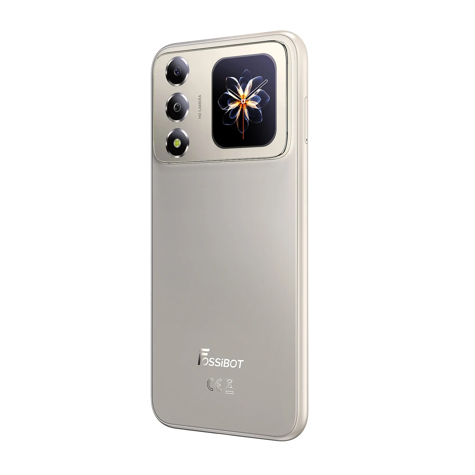 FOSSiBOT S7 Mobiltelefon, Ezüst, 4G LTE, NFC, 6.9" HD+ 120Hz, 1.85" Hátsó Kijelző, 32GB RAM (8GB + 24GB Bővített), 256GB ROM, Unisoc T615, 5000mAh 10W, Android 16, Dual SIM [4]