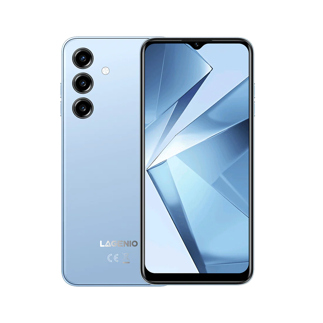 Lagenio A10 Pro Okostelefon, Kék, 4G LTE, 6.52" HD+ 90Hz Kijelző, 12GB RAM (4GB + 8GB bővíthető), 128GB, 13MP Kamera, Android, 5150mAh, Dual SIM [1]