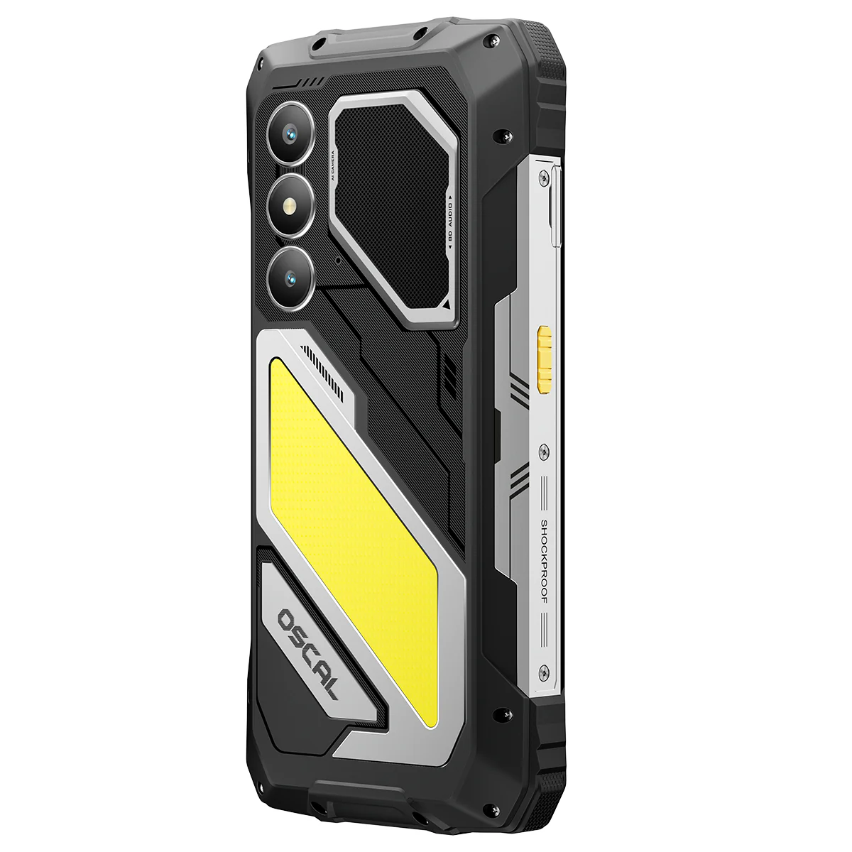 OSCAL PILOT 5 Mobiltelefon, Sárga, 5G, 6.67" HD+ IPS 120Hz, 24GB RAM (8GB + 16GB Bővíthető), 256GB ROM, 16MP, Android 16, Unisoc T8100, NFC, 15000mAh, 33W, Dual SIM [1]