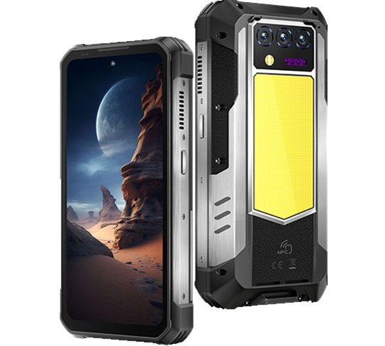 Mobiltelefon Oukitel WP100, fekete, 5G, 6,8" IPS LCD, lézeres távolságmérő, 36 GB RAM (12 GB+24 GB bővíthető), 512 GB ROM, 200 MP, éjjellátó, Dimensity 7300, Android 14, 33000mAh, 66W, Dual SIM [3]