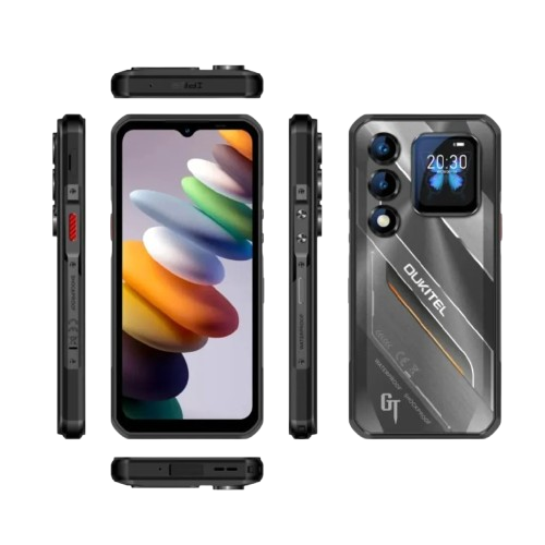 OUKITEL WP66 5G Okostelefon, Fekete, 6.8" FHD+ 120Hz, 36GB RAM (12GB + 24GB bővíthető), 512GB, 11000mAh, Night Vision, Android 15, NFC, Dual SIM [1]