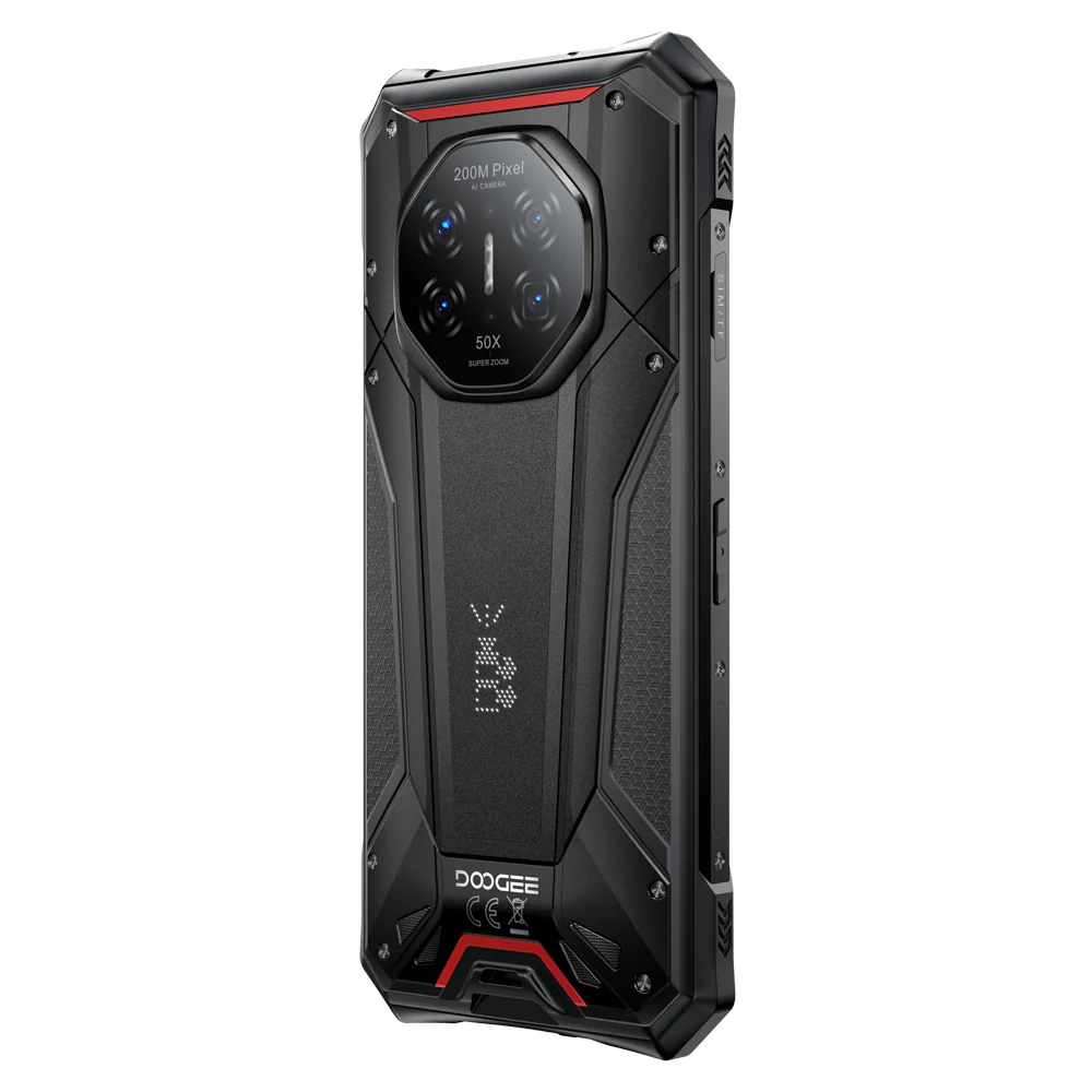 DOOGEE S300 Pro Okostelefon, Fekete, 5G, 200MP AI Kamera, 6.78" 120Hz, 48GB RAM (16GB + 32GB bővíthető), 512GB, Dimensity 8300, Android, NFC, 11000mAh, Dual SIM [3]