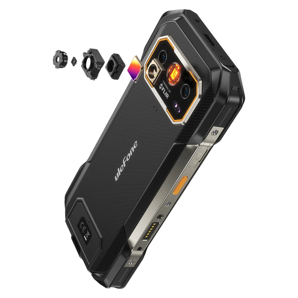 Ulefone Armor 27T Pro+ Mobiltelefon, Fekete, 5G , 3.5 FLIR Hőkamera, 6.78" FHD+ 120Hz, 24GB RAM (12GB + 12GB bővíthető), 256GB ROM, 50MP + 64MP Night Vision, Android 15, NFC, Dual SIM [2]