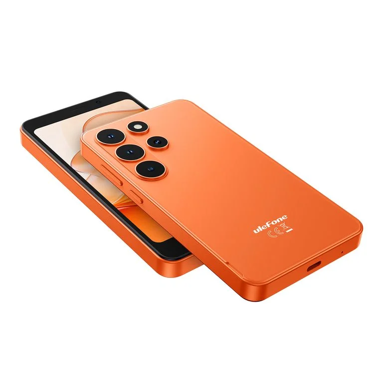 Ulefone Note 22 Mobiltelefon, Narancssárga, 4G LTE, 5.0", 20GB RAM (3GB + 17GB bővíthető), 32GB ROM, Android 16 Go, Arcfelismerés, Dual SIM, 3000mAh [1]