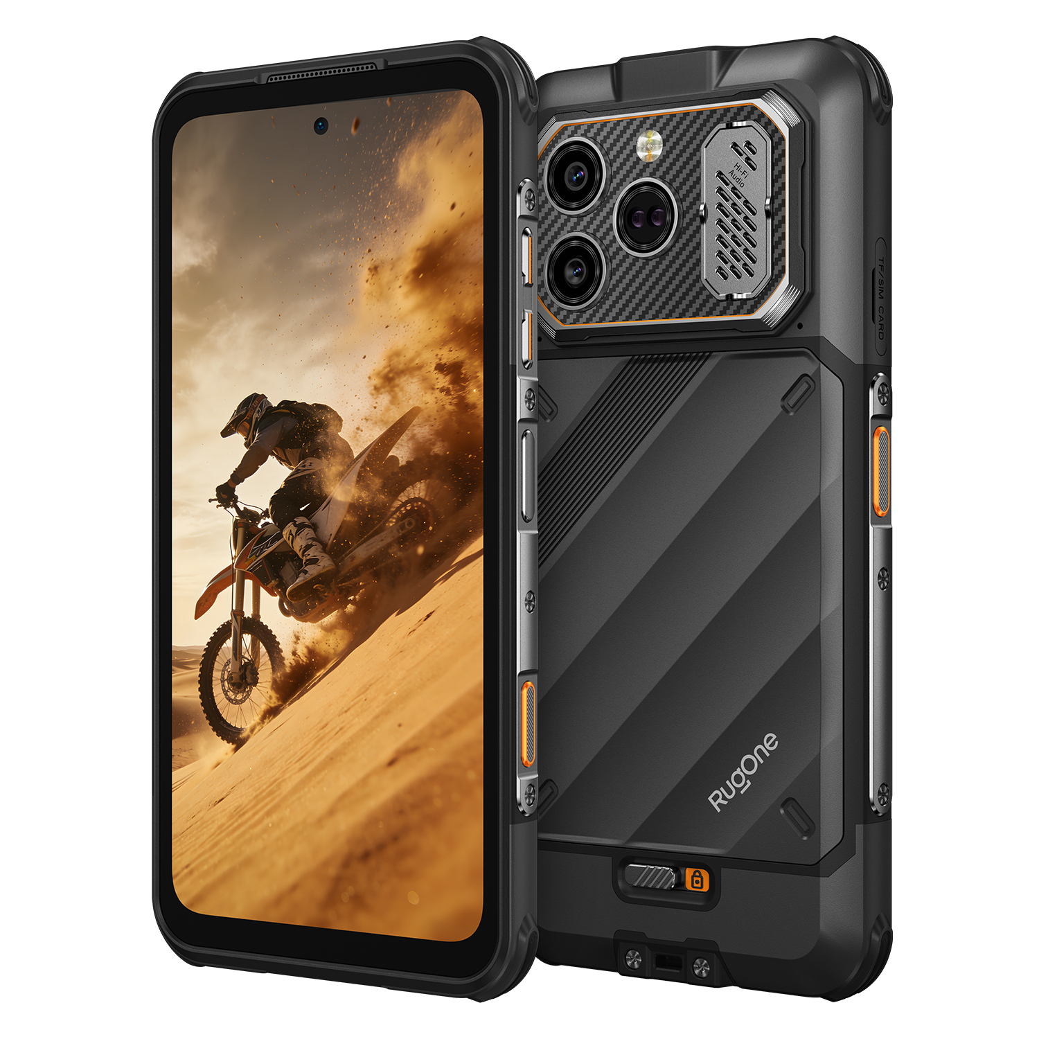 Ulefone RugOne Xever 8 Okostelefon, Fekete, 4G, 6.50" FHD+ 120Hz, 16GB RAM (8GB + 8GB bővíthető), 256GB, 64MP + 20MP Night Vision Kamera, Helio G200, Android 16, NFC, 4800mAh, Dual SIM [2]