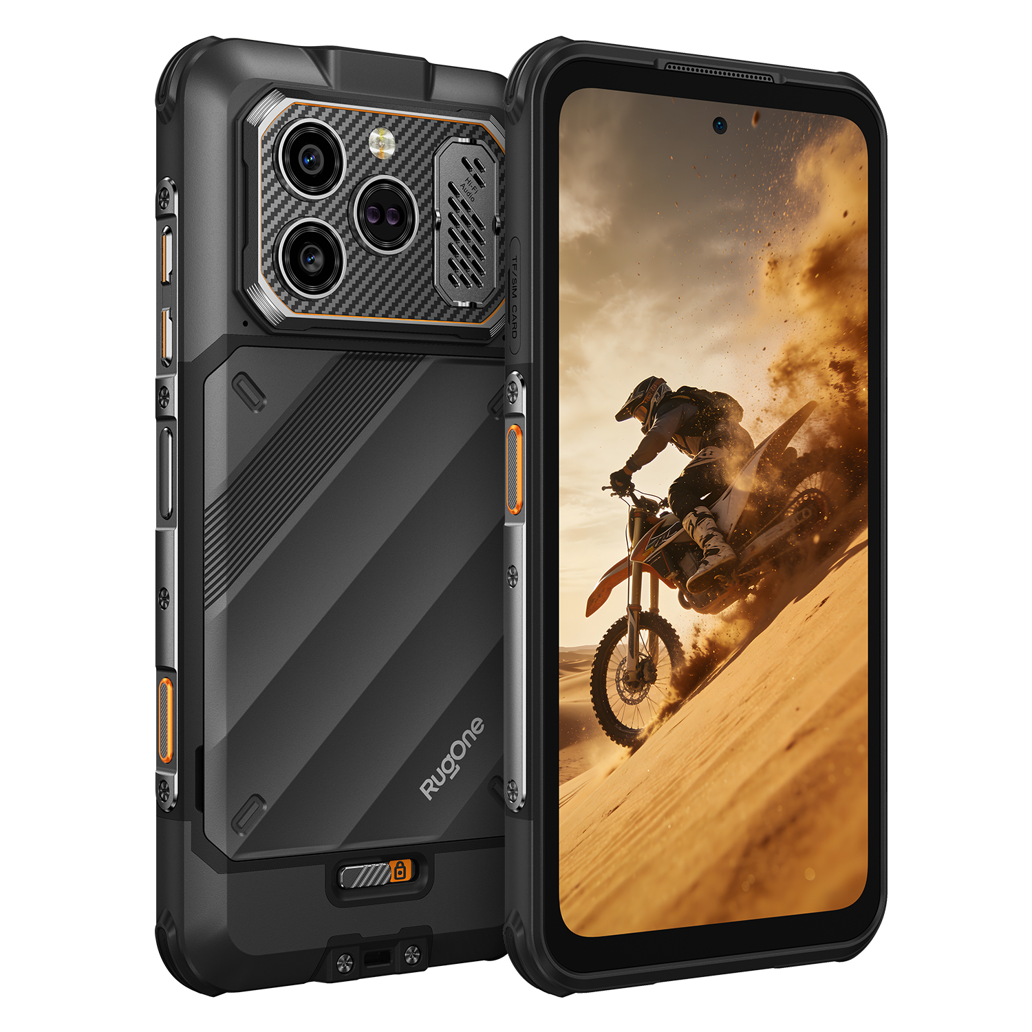 Ulefone RugOne Xever 8 Okostelefon, Fekete, 4G, 6.50" FHD+ 120Hz, 16GB RAM (8GB + 8GB bővíthető), 256GB, 64MP + 20MP Night Vision Kamera, Helio G200, Android 16, NFC, 4800mAh, Dual SIM [3]