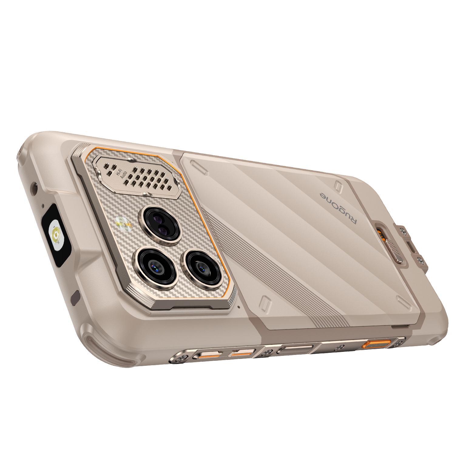 Ulefone RugOne Xever 8 Okostelefon, Sand Dune, 4G, 6.50" FHD+ 120Hz, 16GB RAM (8GB + 8GB bővíthető), 256GB, 64MP + 20MP Night Vision Kamera, Helio G200, Android 16, NFC, 4800mAh, Dual SIM [18]