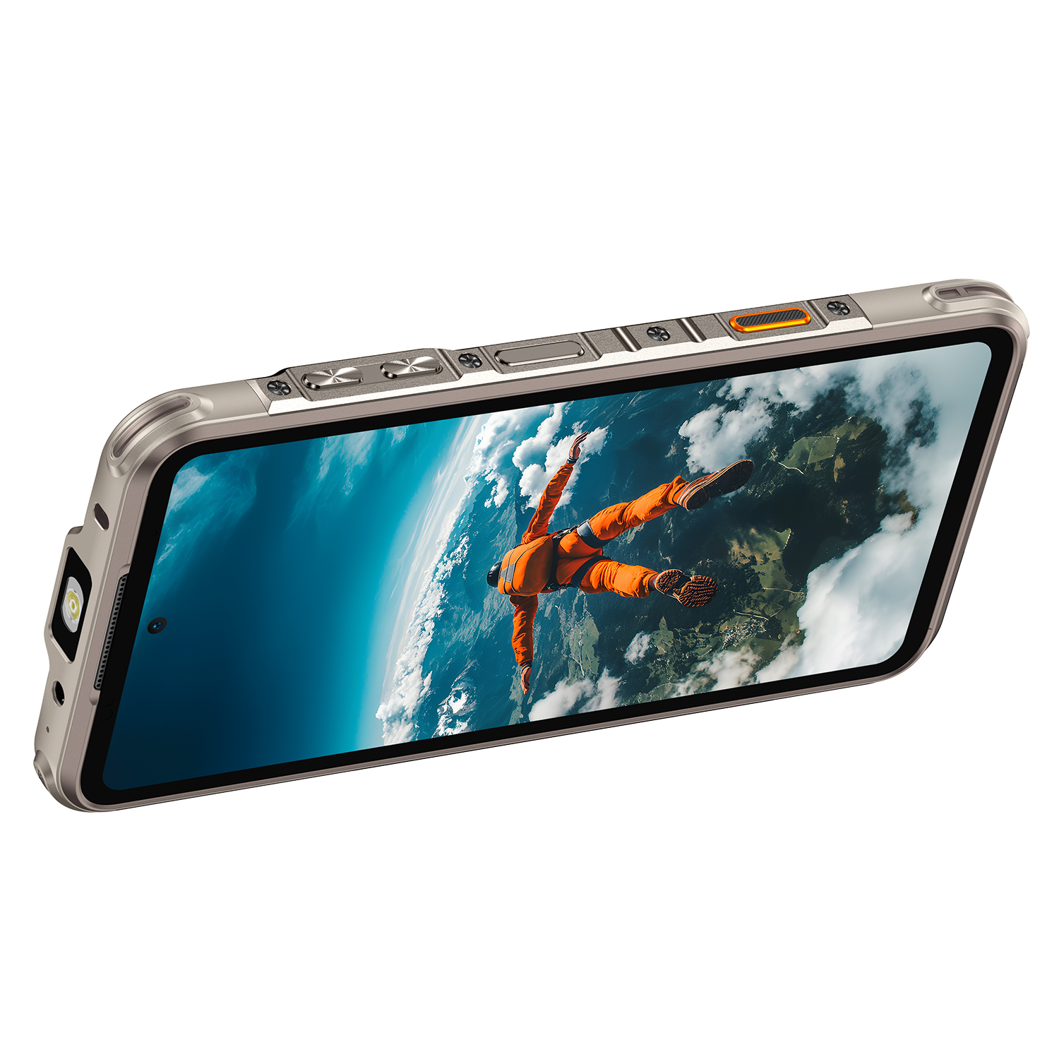 Mobiltelefon Ulefone RugOne Xever 7 Pro, Sand Dune, 5G, 6.67" AMOLED, 24GB RAM (12GB + 12GB Kiterjesztett), 512GB ROM, 50MP, Android 15, Dimensity 7025, Cserélhető akkumulátor, Hőkamera, eSIM, 33W, [13]