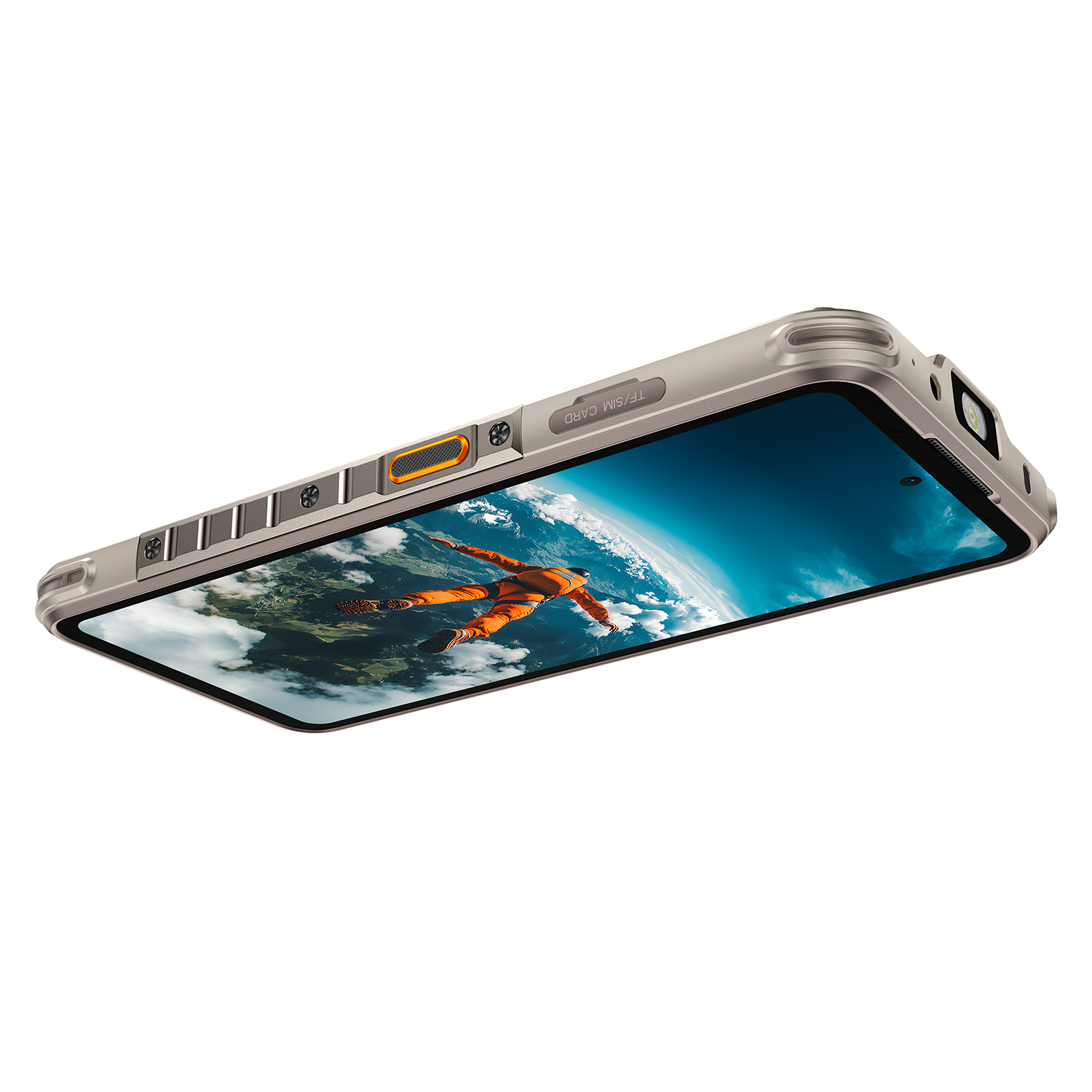 Ulefone RugOne Xever 7 Pro telefon, újracsomagolt Sand Dune, 5G, 6,67", 24 GB RAM (12 GB+12 GB bővíthető), 512 GB ROM, 50 MP, Android 15, 7025-ös méret, cserélhető akkumulátor, hőkamera, eSIM, 33W [28]