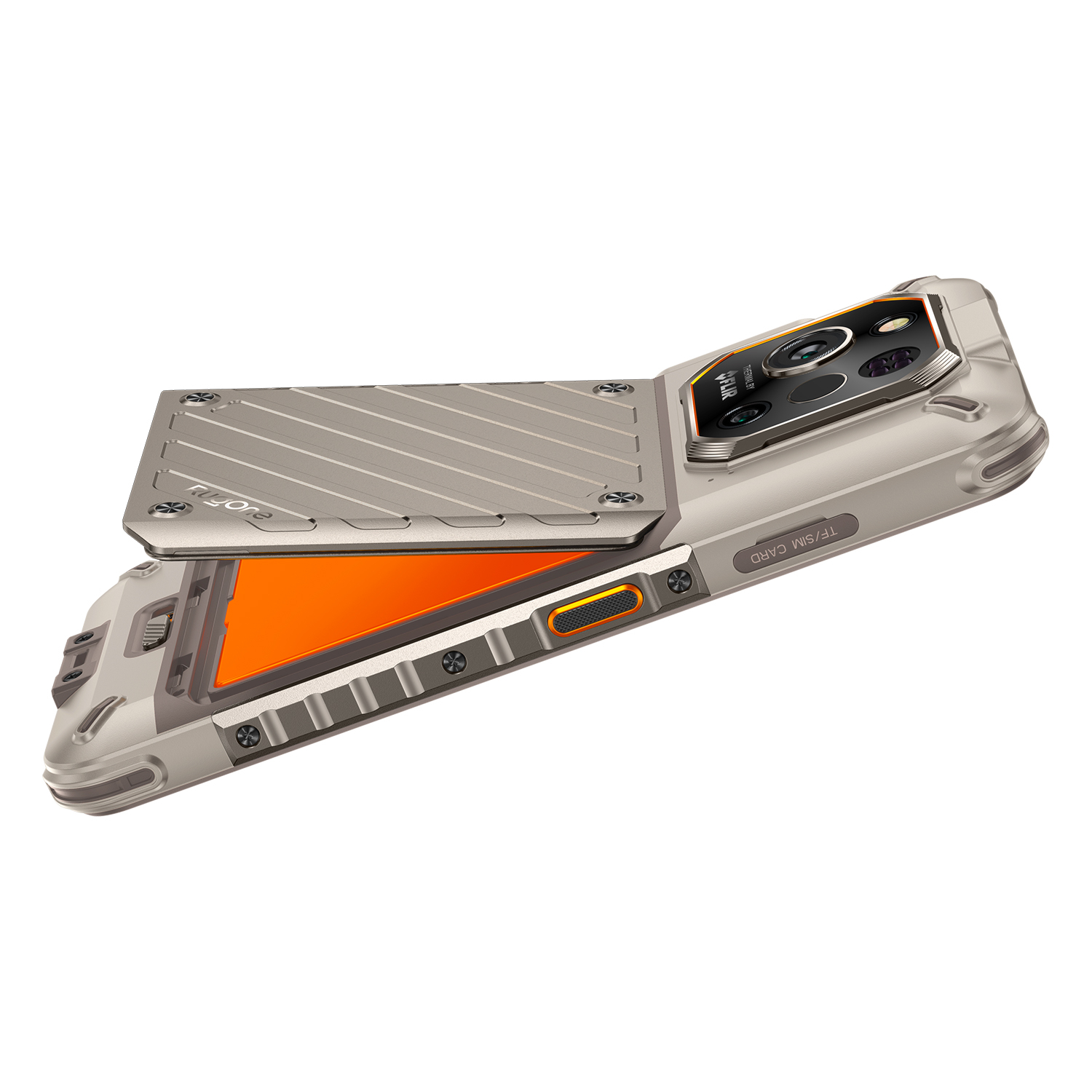 Ulefone RugOne Xever 7 Pro telefon, újracsomagolt Sand Dune, 5G, 6,67", 24 GB RAM (12 GB+12 GB bővíthető), 512 GB ROM, 50 MP, Android 15, 7025-ös méret, cserélhető akkumulátor, hőkamera, eSIM, 33W [11]