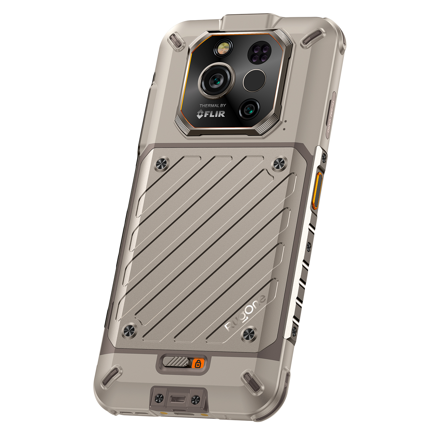 Mobiltelefon Ulefone RugOne Xever 7 Pro, Sand Dune, 5G, 6.67" AMOLED, 24GB RAM (12GB + 12GB Kiterjesztett), 512GB ROM, 50MP, Android 15, Dimensity 7025, Cserélhető akkumulátor, Hőkamera, eSIM, 33W, [23]