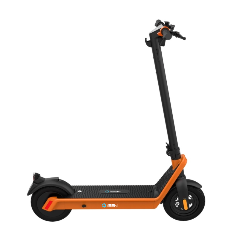 Trotineta electrica pliabila iSEN X9 Plus 2026 Orange, Aplicatie, BT, 500W, autonomie max. 65km, pana la 25 km/h, baterie detasabila 15.6Ah [3]