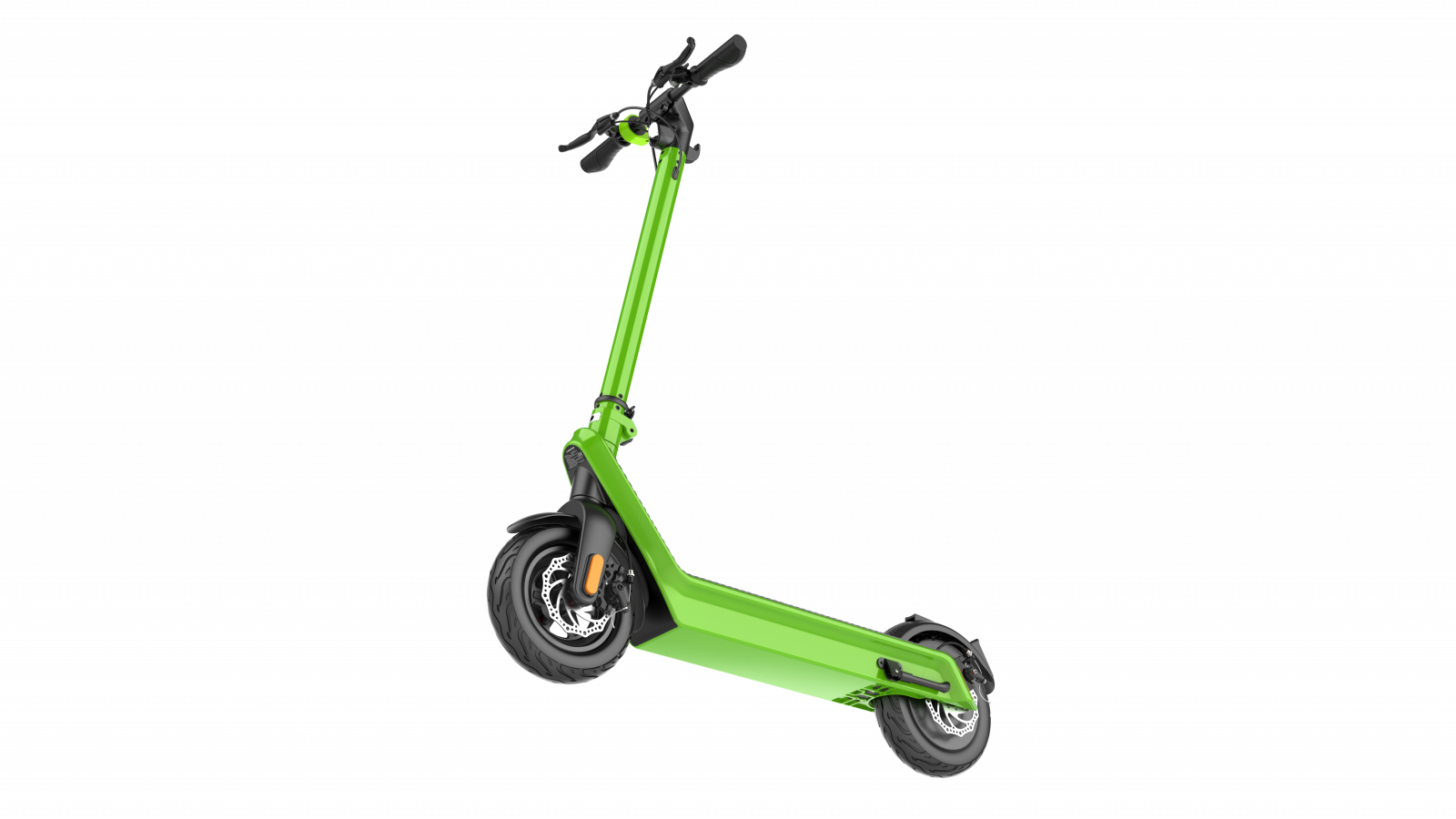 Trotineta electrica pliabila iSEN X9 Plus 2026 Verde, BT, 10 inch, 500W, autonomie maxima 65km, pana la 25km/h, baterie detasabila 15.6Ah [7]