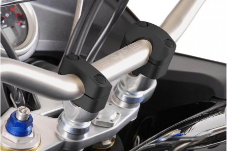 Cleme Fixare Ghidon - Conversie ghidon de la 22 mm la 28 mm. Negru. ABE nur mit LSL-Lenker.