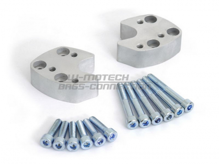 Cleme Fixare Ghidon - Inaltator ghidon D. 22 mm. h 27 mm. Argintiu.