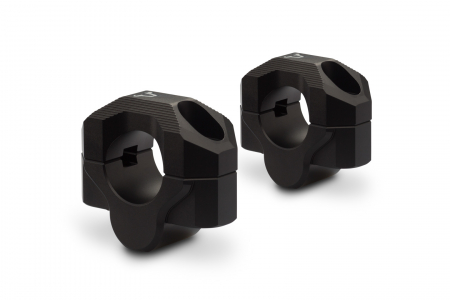 Cleme Fixare Ghidon - Inaltator ghidon D. 28 mm H=20 mm. Negru. Milled.